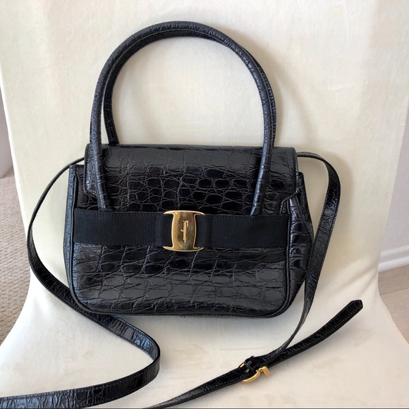 ferragamo black crossbody